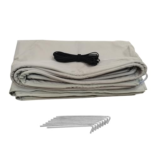 TEVSJG 1set Caravan Awning Draught Skirt 7m Length X 50cm Deep with Wheel Arch Covers Suckers Motorhome Draft Campervan Side Skirting(Kit1)