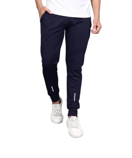 Men's Cotton Blend Night Pants with Elastic Waistband & Zipper Pockets ? Soft, Breathable & Stretchable Sleepwear**-picture-36