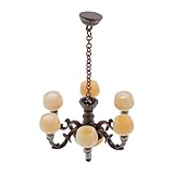Fabriqué en métal et ABS, ce lustre miniature assure une utilisation fluide et un style raffiné. Rehaussez le charme de votre maison de poupée avec ce lustre miniature pour mini-maison. Fabriqué en métal et ABS, ce lustre marron foncé mesure 8,5 x 6,4 cm.