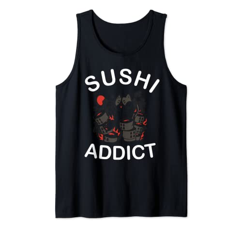 Sushi Addict – Japón Food Cute Kawaii Camiseta sin Mangas