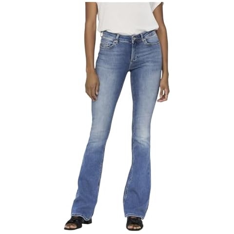 ONLY Women's Light Blue Flared Jeans Cover