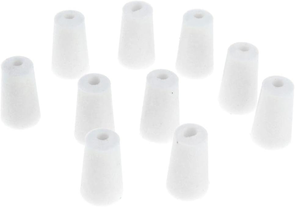 CALANDIS™ 10 Pieces Rubber Stopper Lab Tapered Plugs for Flask Test Tubes Lab Supplies 17-22mm