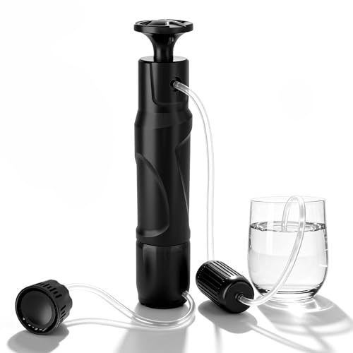 10,000L Portable Water Filter Pump for Camping and Hiking