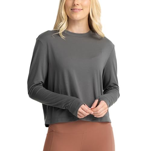 Free Fly Women's Elevate Long Sleeve - Quick Dry UPF 30+ Sun Protection Shirt with Odor Prevention