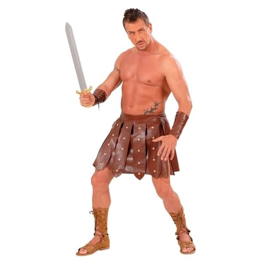 W WIDMANN MILANO Party Fashion - Traje de gladiador, romano, luchador, guerrero, fiesta temática, carnaval