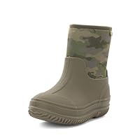 Western Chief Kid's Freestyle Neoprene Rain Boot, Olive, 11