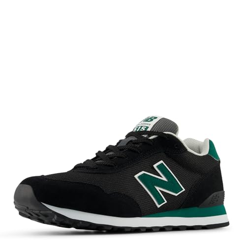 New Balance Men's 515 V3 Sneaker, Black/Green, 11.53