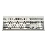 Perixx PERIBOARD-106M AR, Wired Performance Full Size USB Keyboard - Curve Ergonomic Keys - Beige -...