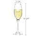 Kingrol 6 Pack 6 Ounce Glass Champagne Flutes, Elegant Sparkling Wine Glasses for Champagne, Cava, Prosecco