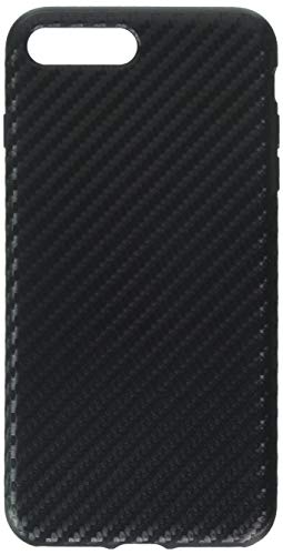 iPhone 7 Plus Case, ROCK [Carbon Fiber] - [Light Thin Cover] [Non Slip] [Fingerprint Free] Case For Apple iPhone 7 Plus - Black