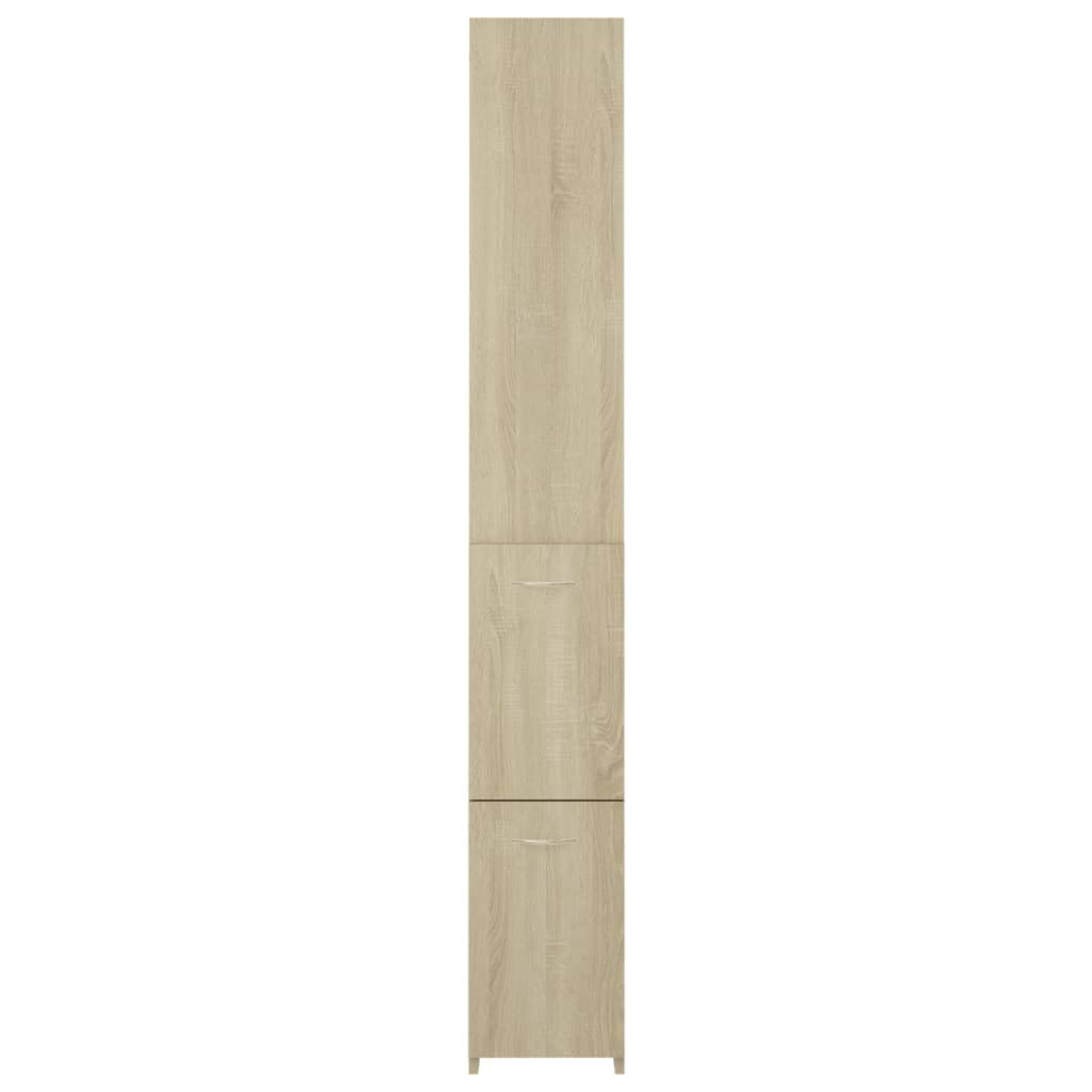 vidaXL Armoire Salle de Bain chêne Sonoma 25x26,5x170 cm
