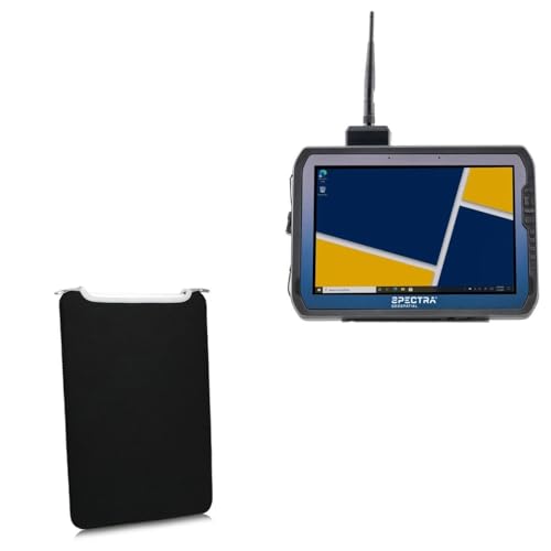 BoxWave Case Compatible with Spectra Geospatial ST100 - SlipSuit, Soft Slim Neoprene Pouch Protective Case Cover - Jet Black