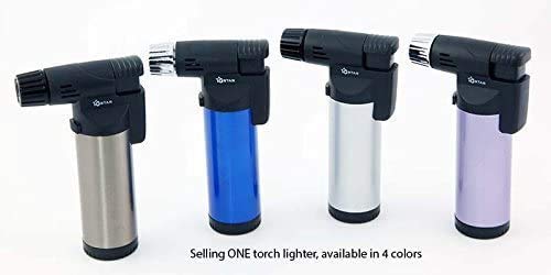 Pack of 1 GStar® TorchZilla Series Windproof Jet Flame Butane Refillable Torch Lighter (Random Color - Plain)