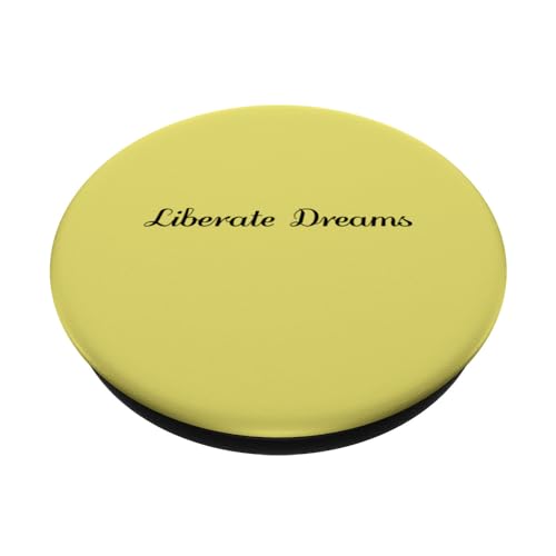 Liberate Dreams - Inspirational Positive PopSockets Swappable PopGrip, Black - Image 2