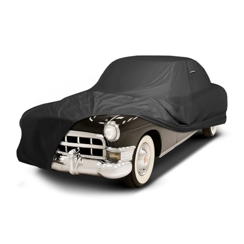 Image of iCarCover Premium Custom Car Cover for 1946-1949 Cadillac 60 Special Heavy Duty Waterproof All Weather Rain Snow UV Sun Protector Custom Fit Full Exterior Indoor Outdoor Protection Car Cover (Black)
