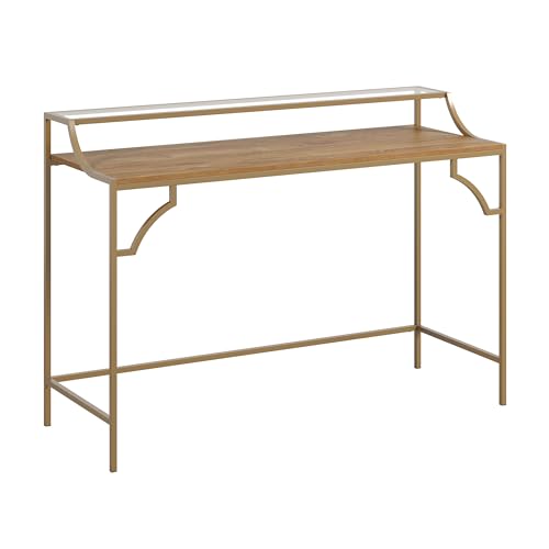 Sauder International Lux - Escritorio con acabado de mango Sindoori