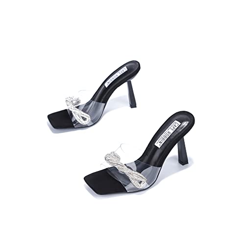 Cape Robbin Asia Sexy Stiletto High Heels for Women, Square Open Toe Shoes Heels