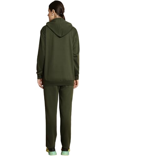 Image of Mack Jonney Solid Hooded Cotton Fleece tracksuit Co-Ord Set for Women-MACK32729