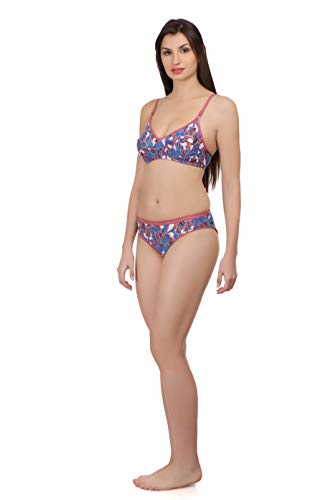 Image of Embibo Women Cotton Bra Panty Set for Women Lingerie Set for Honeymoon Bra Panty Set for Women with Sexy Bra Panty Set for Women Innerwear