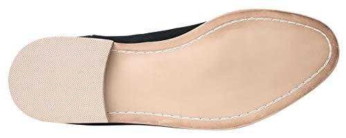 Santimon Chelsea Boots Men Suede Casual Dress Boots Ankle Boots Formal Shoes Black 13 Us #TOP3