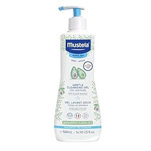 Mustela Baby Gentle Cleansing Gel – Baby Hair & Body Wash – with Natural Avocado fortified with Vitamin B5 – Biodegradable Formula & Tear-Free – 1 or 2-Pack – Various Sizes