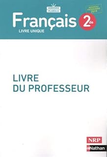 Français 2de - Livre professeur - 2019
