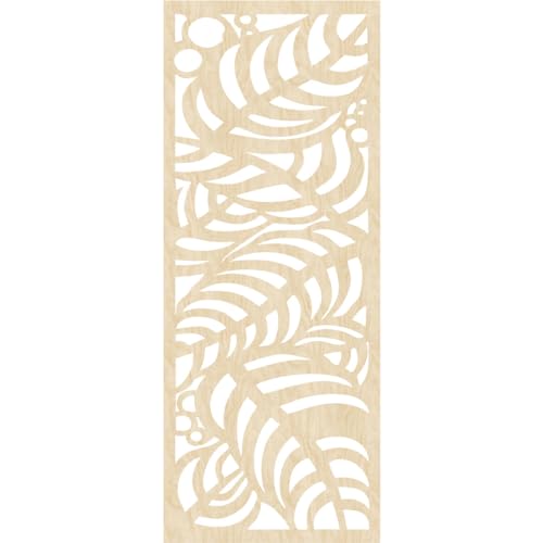 Image of 19 3 /8 inchW x 49 3 /8 inchH x 3 /8 inchT Mills Decorative Fretwork Wood Wall Panels, Birch