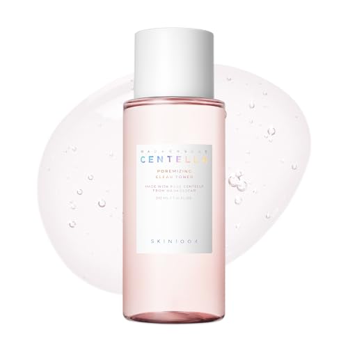 SKIN1004 Poremizing Clear Toner 7.10 fl.oz 210ml Korean Face Toner with Himalayan Pink Salt & Madagascar Centella Facial Toner for Pore Care & Oil Balance Hydrating Essence Korean Skin Care