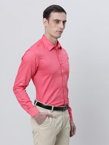 Image of THE SOUL PATROL Men's Casual Regular Fit Full Sleeve Premium Cotton Button-Down Shirt with Single Patch Pocket - Stylish, Classic, Comfortable, and Elegant for Everyday Wear