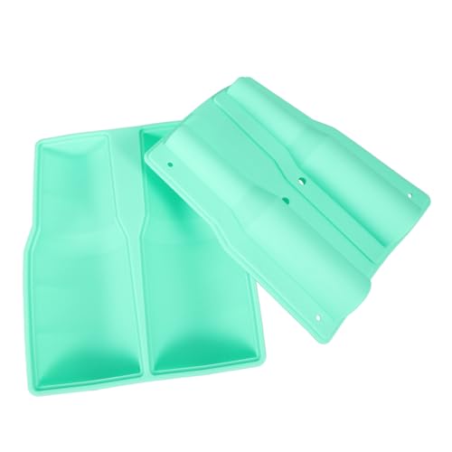 Molde de silicona para cubos de hielo grande verde