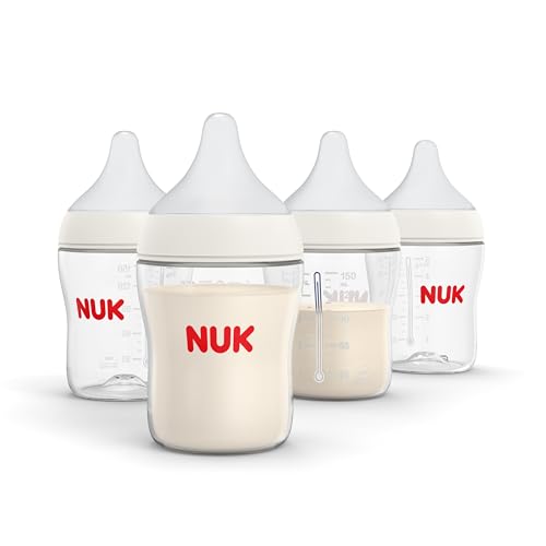 Image of NUK Perfect Match Slow Flow 2-in-1 Natural and Anti-Colic Bottle, 5oz., 4 Pack, BPA Free