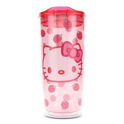 Silver Buffalo Sanrio Hello Kitty Strawberry Double...