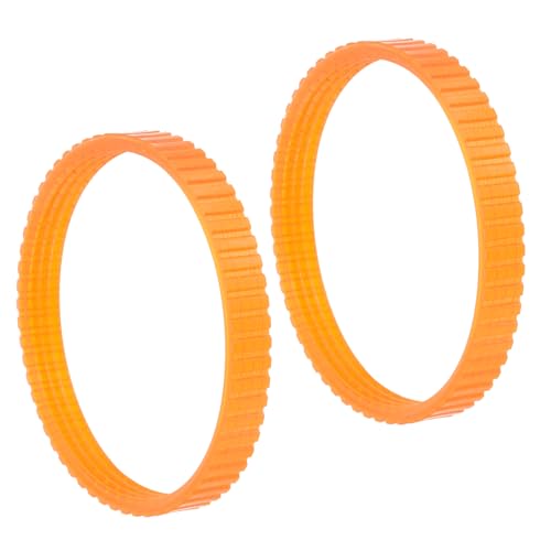 QUARKZMAN Polyurethan Elektrohobel Antriebsriemen x 2 Stück Zahnriemen 1900B, für Holzbearbeitung, [Orange]