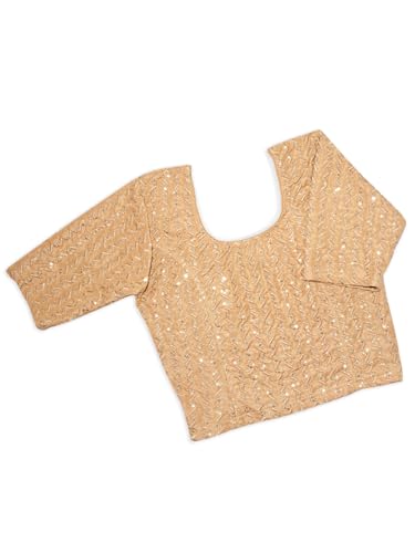 Image of Chandrakala Readymade Blouses for Women Sarees,Stretchable(B202-P)