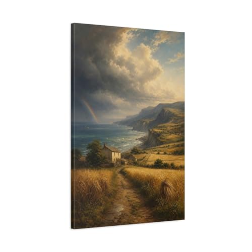 Art mural vintage tempête vertical 60x90 pour décoration salon
