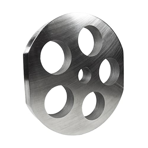 Grinder Plate with 2 Flat Edges for #32 Grinders, Butcher Boy, with 1