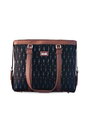 Image of ZOUK Office Bag | Stylish Bags for Office Use | Laptop Bag 15.6 inch | Stylish Tote for Office Use | Purse for Women | Vegan Leather Handbag | Daily & Travel Use |