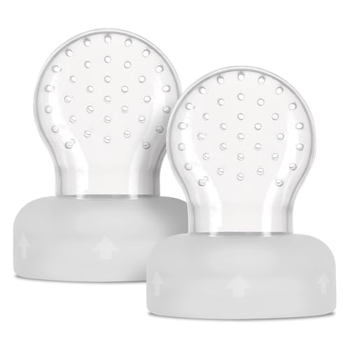 Haakaa Silicone Replacement Pouch for Baby Fruit Food Feeder, Food Grade Silicone Feeder Sacs, BPA Free (Large Size, 2PCS)