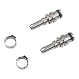 RichVibe Tubo flessibile maschio per Karcher per PUZZI 100 200 300 8/1 Pro Series, 304 in acciaio inox resistente tubo giunto di ricambio (confezione da 2)