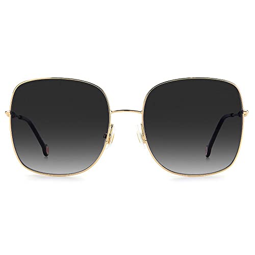 Carolina Herrera CH 0035/S Square Shape Full Rim Sunglasses for Women, 59 mm Lens Width, Yellow/Grey2