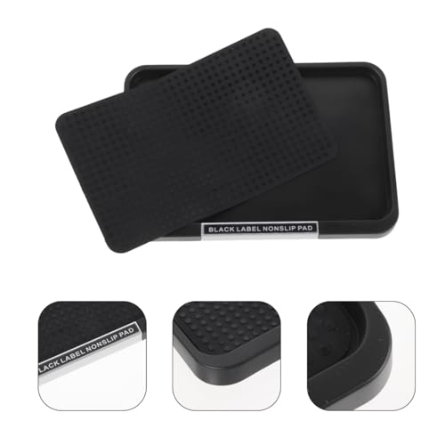 Auto Armaturenbrett Matte -Rutsch-Fahrzeug Parfüm Telefon Pad Matte Fahrzeug Ablage für Handy Schlüssel Sonnenbrille (schwarz)