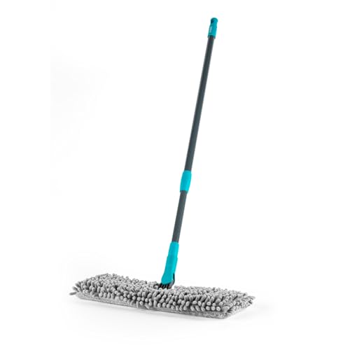 Beldray Anti-Bac Flat Mop – 2 In 1 Hard Floor Cleaner, Sweep & Scrub, Clean & Polish, Double-Sided Machine-Washable Pad, Treated With Zinc Pyrithione, Flip to Switch Between Heads, Extendable Handle - Image 3