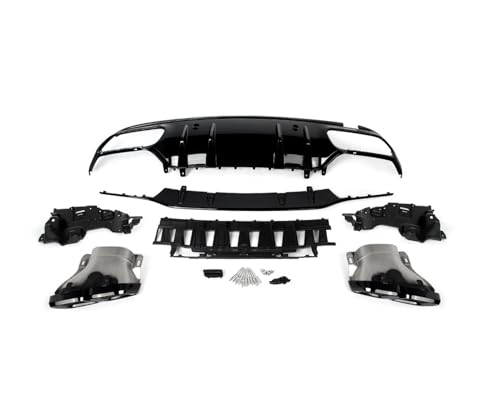 Pare-choc arrière Benz C W205 : diffuseur de remplacement avec embouts AMG-Line