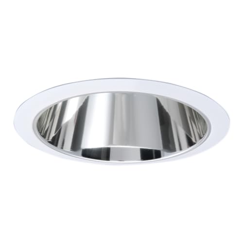 HALO 426, 6" Trim Reflector Cone White with Clear Specular Reflector Cone, Silver - image 1