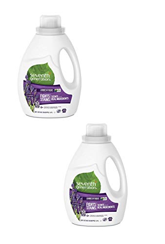 Seventh Generation Laundry Detergent, Blue Eucalyptus & Lavender, 50 oz - Pack of 2