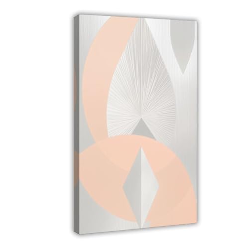 Poster abstrait minimaliste beige pour habiller un mur vide de chambre