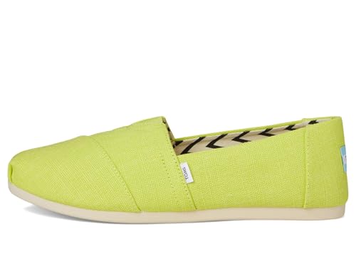 Image of TOMS Womens Classic Alpargata Bright Lime 5.5 Medium