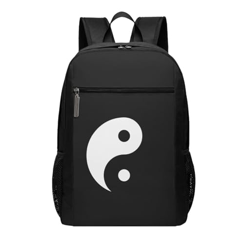 Yin Yang Travel Laptop Backpack, Business Anti Theft Slim Sturdy Laptops Backpacks, College Computer Bag Gift for Men & Women Fits 17 Inch Notebook,Black