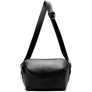 [zepirion] Urban Sling ショルダーバッグ メンズ ボディバッグ 防水 大容量 斜めがけ 10ポケット 11インチiPad収納 止水ファスナー 1680D ワンショルダー フロントPUレザー" 