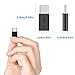ARKTEK 4 Pack USB-C Male Micro USB Female Adapter Type C Adapter Fast Data Transfer & Charging Universal Compatible for iPhone 16/15 Pro/Plus for AirPods 4 Galaxy S25/Note 20 Pixel 9 (Black/White)